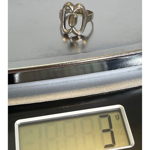 Mexico Abalone Sterling Silver Women's Signed Ring Shell Inlay Size 6.5 Vintage - Picture 11 of 11